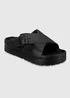 Totes Solbounce Black Cross Front Buckle Sliders - 5 Image 3