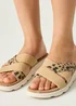 Regatta Tan Leopard Cassie Sandals - 8 Image 3