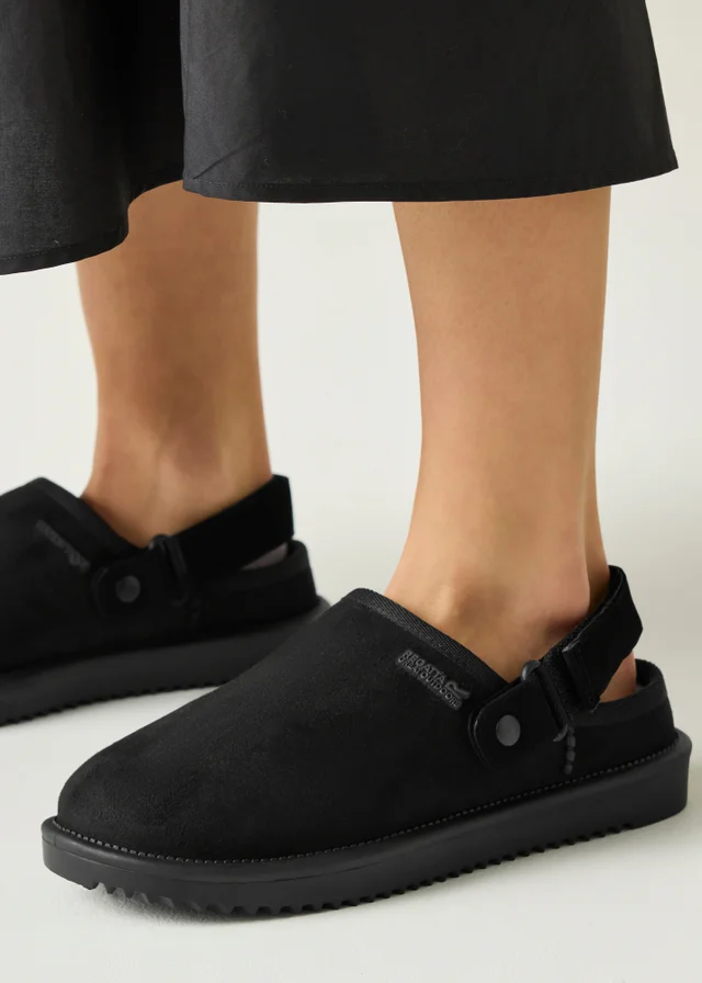 Regatta Black Risley Clog Waterproof Sandals