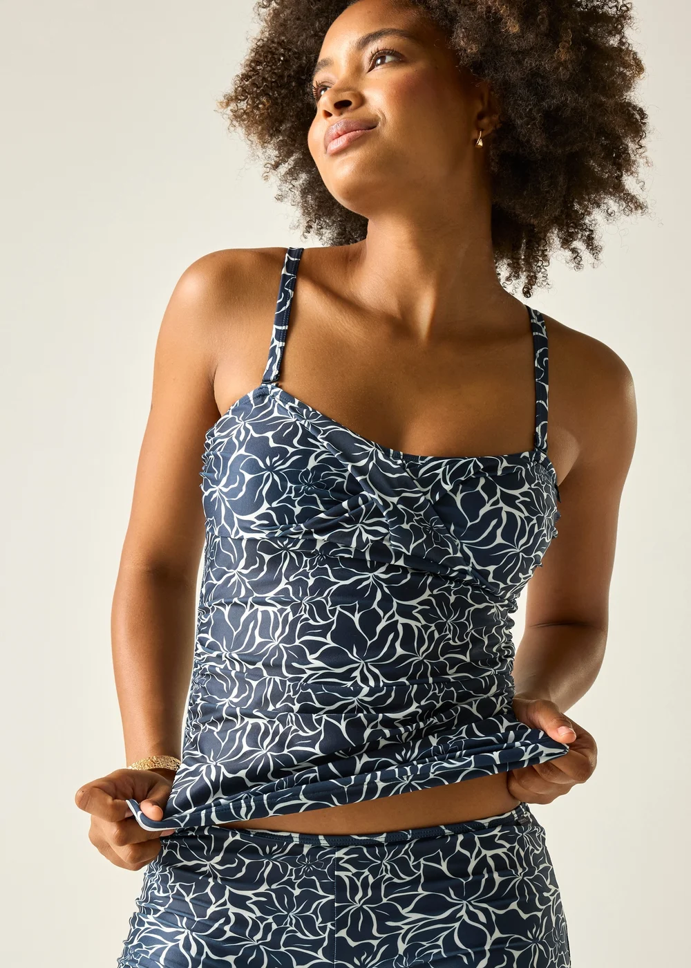 Regatta Navy Floral Aceana II UPF 50 Tankini - 8 Image 5