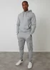 Threadbare Light Grey Cotton Blend Pullover Hoody - S Image 3