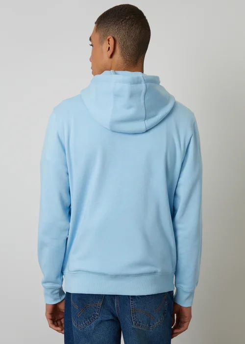 Threadbare Light Blue Cotton Blend Pullover Hoody - M Image 2