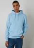 Threadbare Light Blue Cotton Blend Pullover Hoody - M Image 1