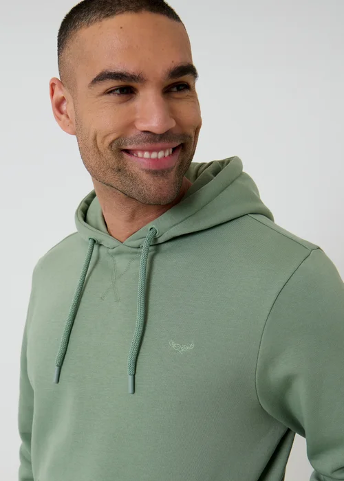 Threadbare Green Cotton Blend Pullover Hoody - M Image 4