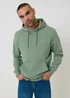 Threadbare Green Cotton Blend Pullover Hoody - M Image 1