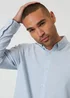 Threadbare Blue Linen Blend Long Sleeve Shirt - M Image 4