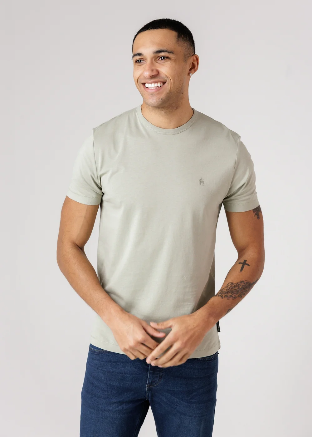 French Connection Green 5 Pack Cotton Crew Neck Short Sleeve T-Shirts - L Image 2