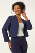 Roman Navy Petite Stretch Bolero Jacket - 18 Image 4
