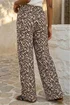 Roman Beige Abstract Wide Leg Trouser - 10 Image 3