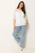 Yours Curve Ivory White Open Stitch Cardigan - 14-16 Image 2
