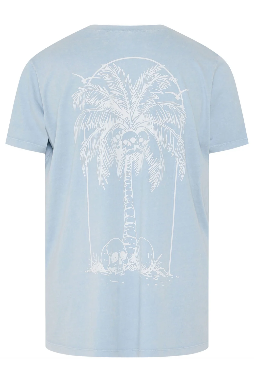 BadRhino Light Blue Acid Wash Graphic T-Shirt - XL Image 2