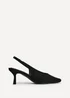 Linzi Method Black Square Toe Court Heels - Size 7 Image 2
