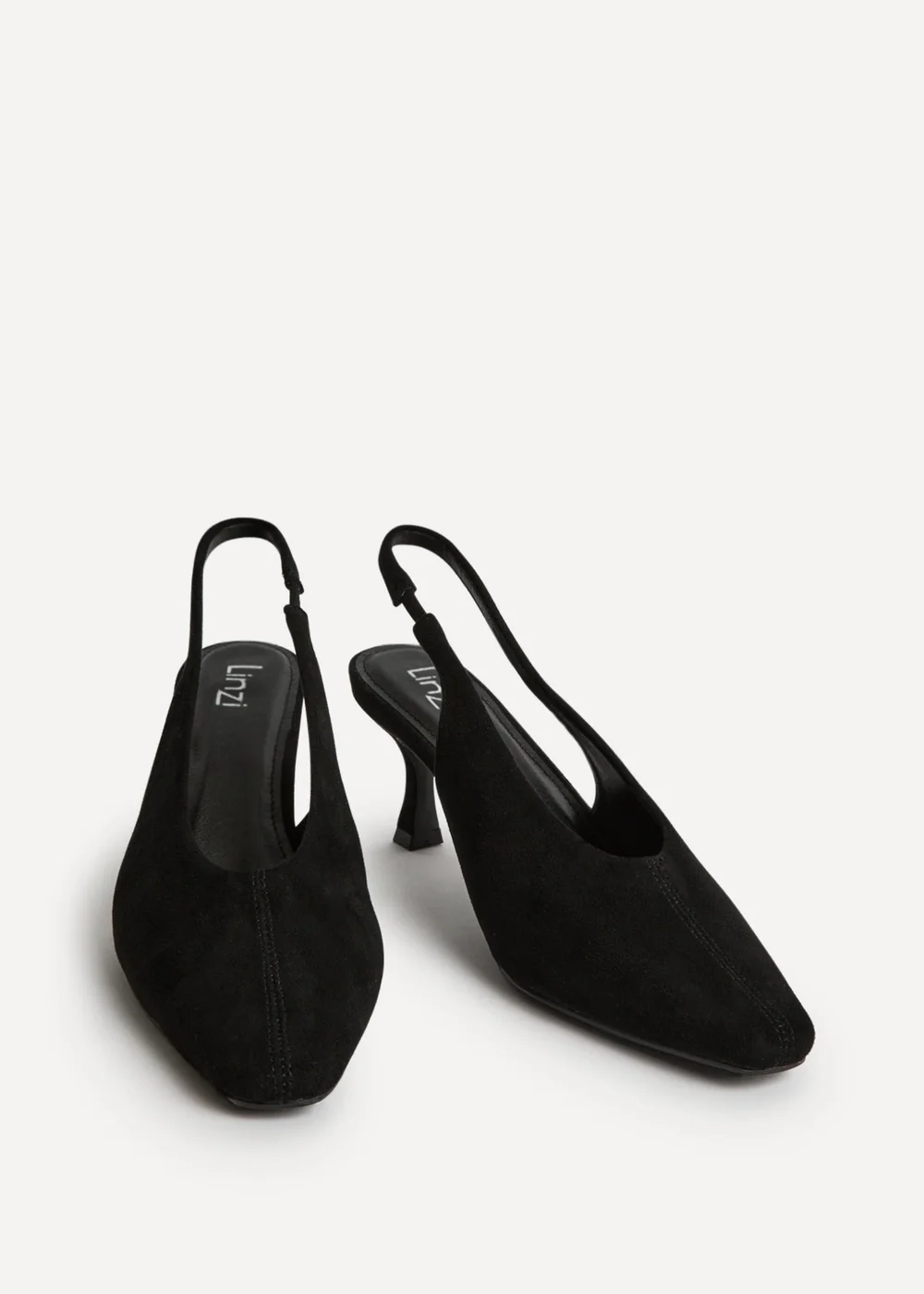 Linzi Method Black Square Toe Court Heels - Size 7 Image 3