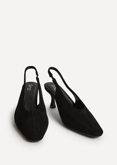 Linzi Method Black Square Toe Court Heels - Size 7 Image 3