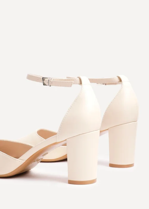 Linzi Leona Nude Faux Leather Court Heels - Size 5 Image 5