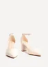 Linzi Leona Nude Faux Leather Court Heels - Size 5 Image 3