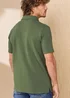 Cotton Traders Green Basil Signature Short Sleeve Textured Polo Shirt - 5XL Image 2