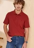 Cotton Traders Rust Signature Short Sleeve Textured Polo Shirt - XL Image 4