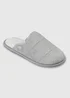 Toes Isotoner Grey Marl Quilted Mule Slippers - 5 Image 3