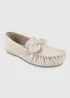 Totes Isotoner Stone Linen Bow Moccasin Slippers - 5 Image 3