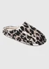 Totes Isotoner Animal Print Swept Back Mule Slippers - 4 Image 3