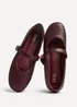 Linzi Routine Burgundy Woven Effect Ballet Flats - Size 5 Image 5