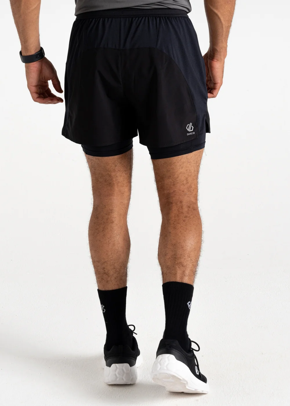 Dare 2b Black Movement II Water Repellent Reflective Shorts - M Image 3