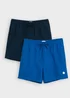 Threadbare Blue 2-Pack Quick Dry Swim Shorts - M Image 1