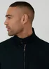 Threadbare Navy Showerproof Zip Up Harrington Jacket - S Image 4