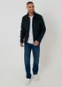 Threadbare Navy Showerproof Zip Up Harrington Jacket - S Image 3