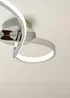 ValueLights Infinity Polished Silver Flush Light Integrated LED - One Size Image 4