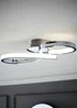 ValueLights Infinity Polished Silver Flush Light Integrated LED - One Size Image 1
