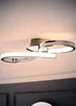 ValueLights Infinity Polished Silver Flush Light Integrated LED - One Size Image 2