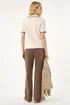 Roman Stone Textured Collar Knit Top - 14 Image 4