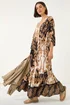 Roman Tan Boho Border Print Maxi Dress - 12 Image 1