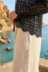 Roman Black Crochet Edge To Edge Cardigan - 16 Image 4