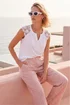 Roman Ivory Lace Shoulder Vest Top - 12 Image 2