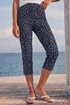 Roman Navy Bengaline Spot Print Cropped Trouser - 10 Image 2