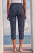 Roman Navy Bengaline Spot Print Cropped Trouser - 10 Image 3