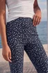 Roman Navy Bengaline Spot Print Cropped Trouser - 10 Image 4