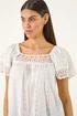 Roman Ivory Broderie Lace Detail Top - 16 Image 1