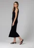 French Connection Black Sleeveless Scoop Neck Flowy Maxi Dress - 10 Image 3