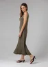 French Connection Khaki Sleeveless Scoop Neck Flowy Maxi Dress - 16 Image 1