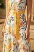 Roman Ivory Floral Print Lace Stretch Dress - 16 Image 4