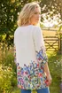 Roman Ivory Floral Border Print Tunic Top - 14 Image 3