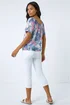 Roman Pink Floral Burnout Buttoned Top - 16 Image 4