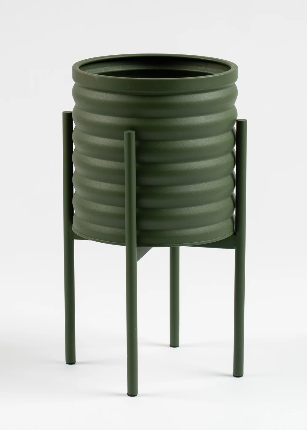 Scottish Everlastings Green Ribbed Planter - One Size Image 1