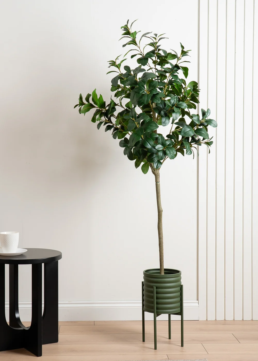 Scottish Everlastings Green Ribbed Planter - One Size Image 4