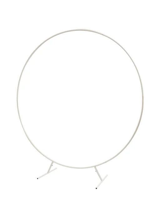 Scottish Everlastings White Round Arch Frame (2m) - One Size Image 1