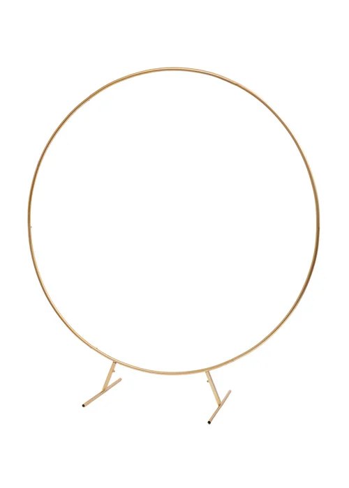 Scottish Everlastings Gold Round Arch Frame (1.8m) - One Size Image 1